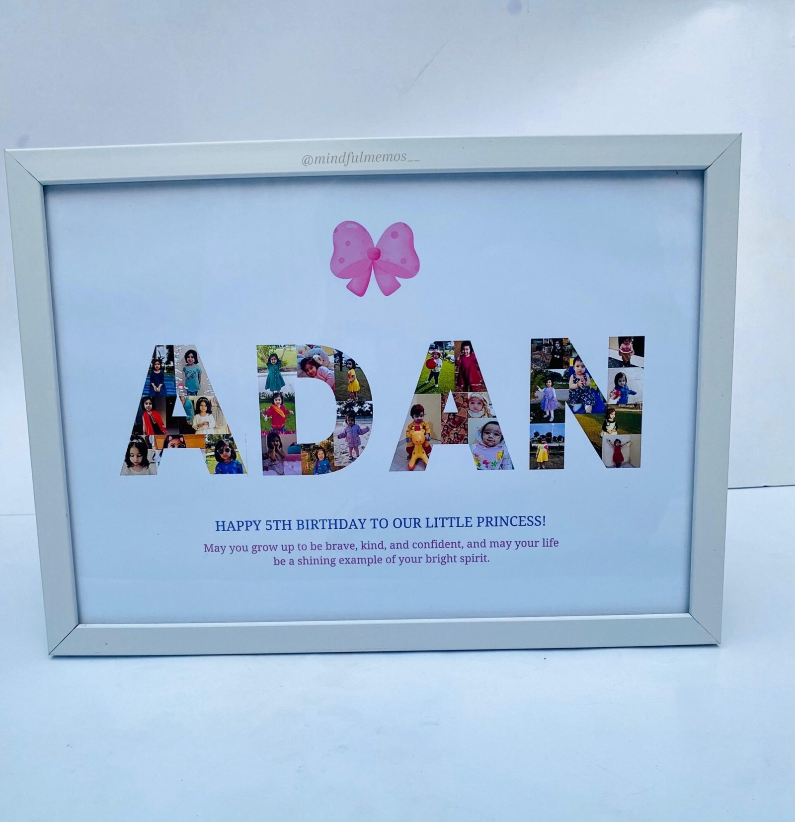 Customized Collage Alphabets Frame