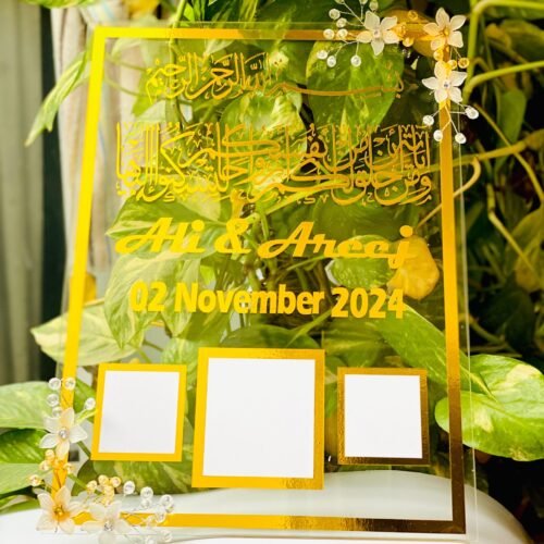 Acrylic Nikkah Thumb-board