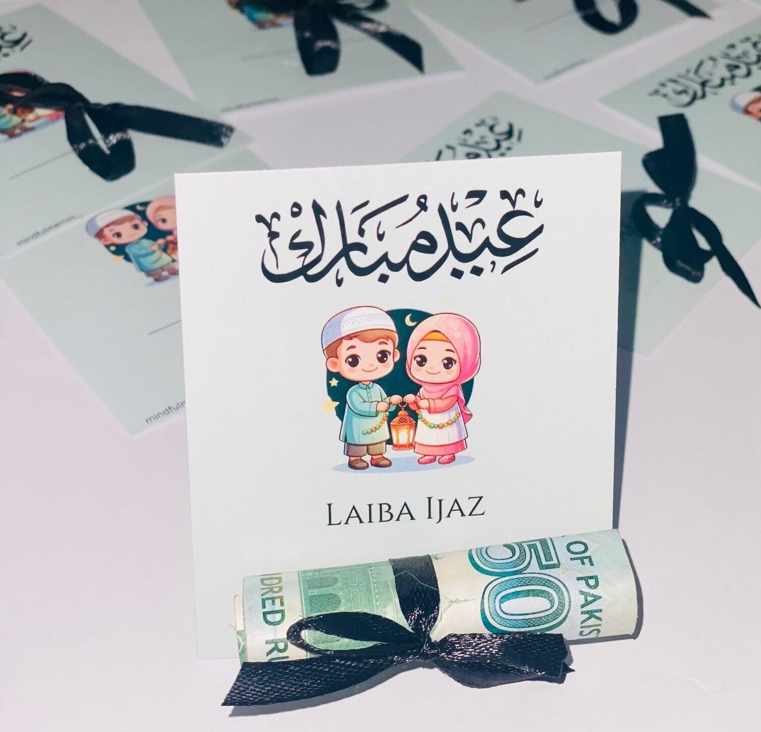Money Holder Cards For Eid